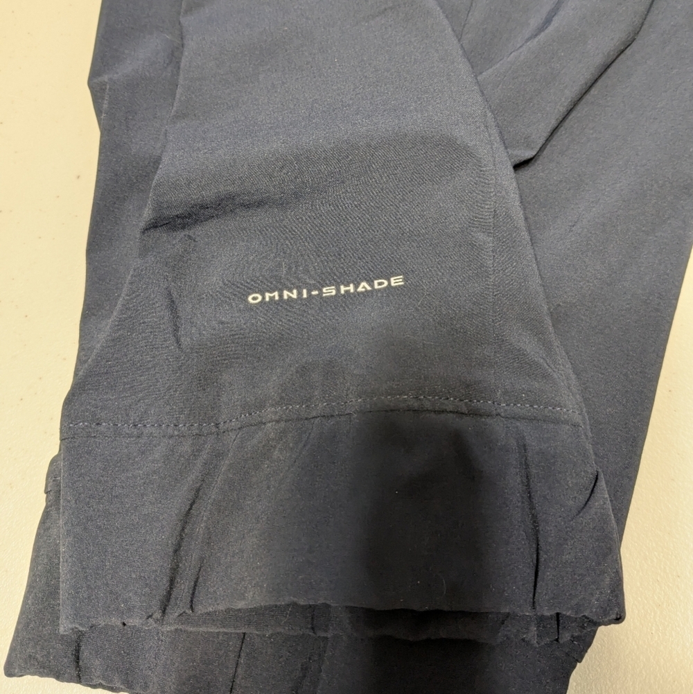 Columbia Omni Shade blue pants XXL 2XL drawstring, elastic cuffs - Picture 10 of 14